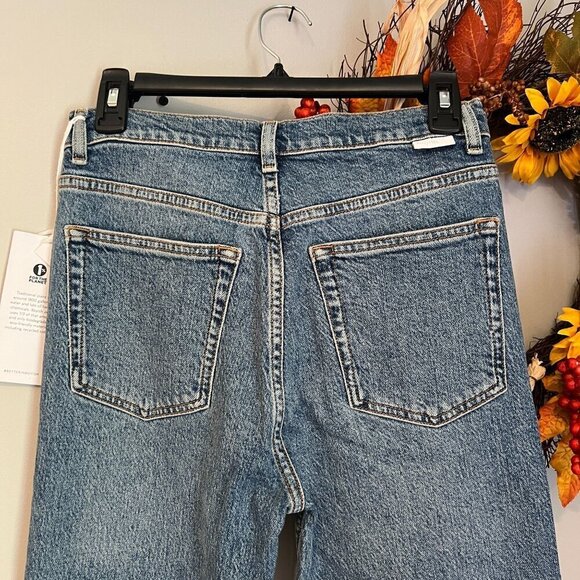 Boyish Womens The DEMPSEY Stretch High Rise Slim Straight Denim Sz 26 in MIRROR - Picture 6 of 11